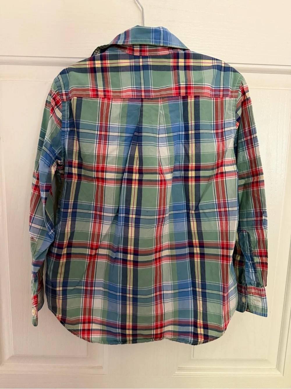 Ralph Lauren Boys' Green Plaid Button-Down Shirt Great for Fall & School Photos